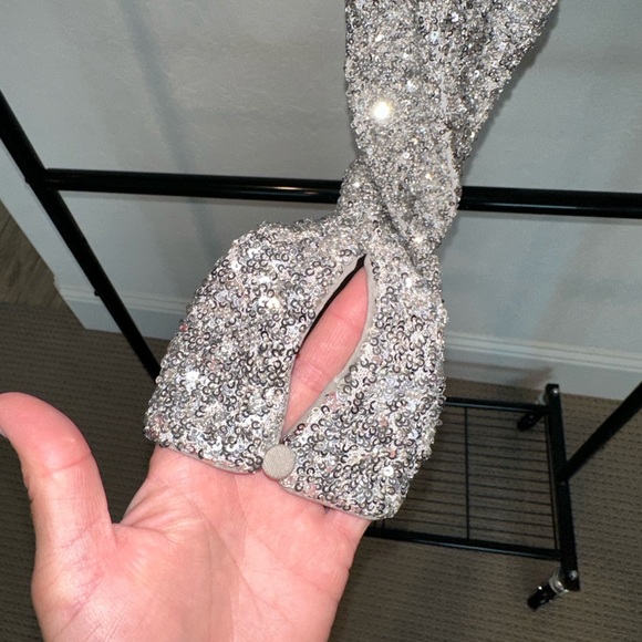 Express asymmetrical sequin top – size medium - Picture 6 of 6